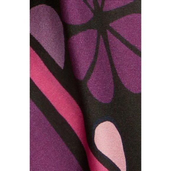 KATE SPADE Spade Clover Patchwork Silk Convertible Hair Tie & Bandana NWT - Picture 6 of 10